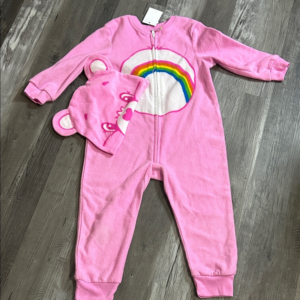 Care Bears Pink Rainbow Fleece Hooded